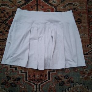 Stylish Light Gray Pleated Skirt